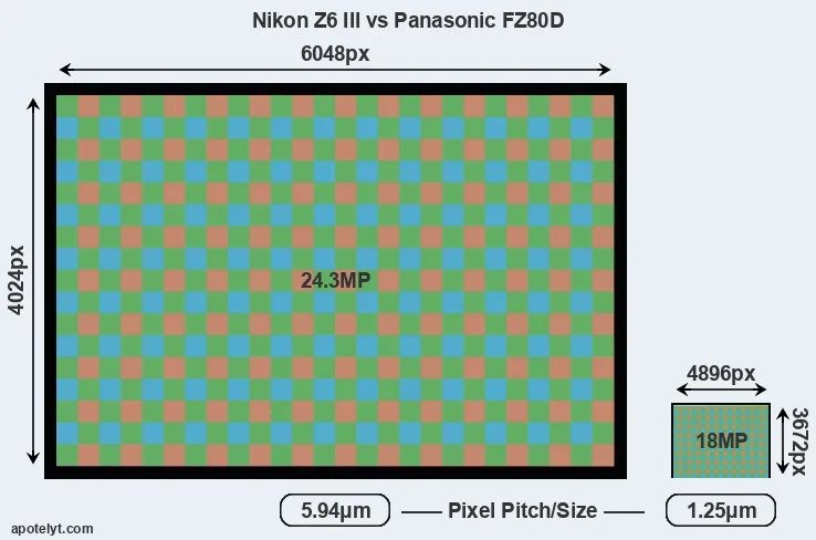 Z6 III versus FZ80D MP