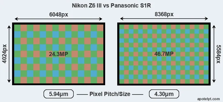 Z6 III versus S1R MP