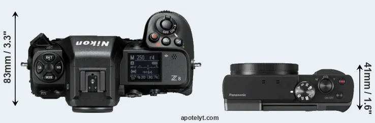 Compare Z8 versus TZ90 top