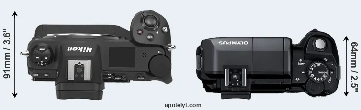 Compare Z9 versus E-300 top