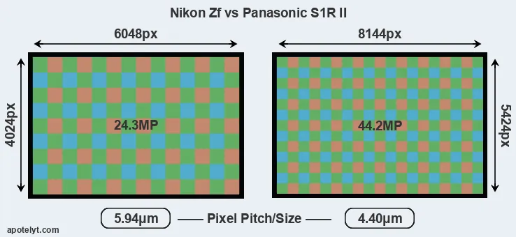Zf versus S1R II MP