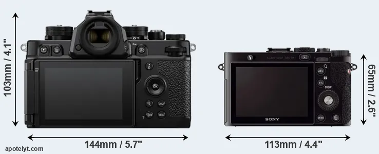 Comparison Zf or RX1 rear
