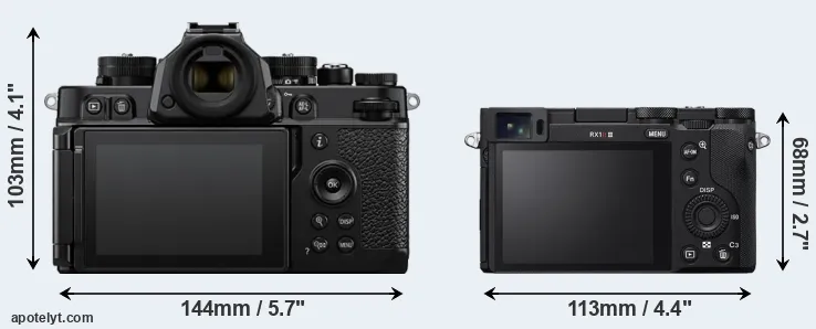Comparison Zf or RX1R III rear