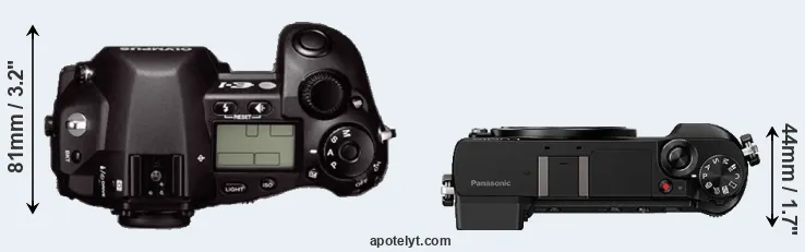 Compare E-1 versus GX85 top