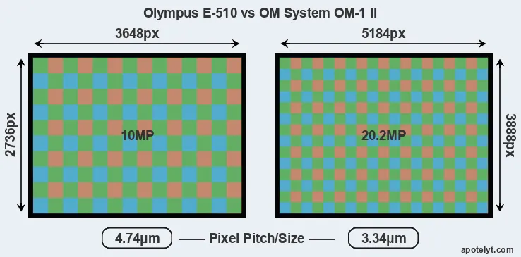 E-510 versus OM-1 II MP