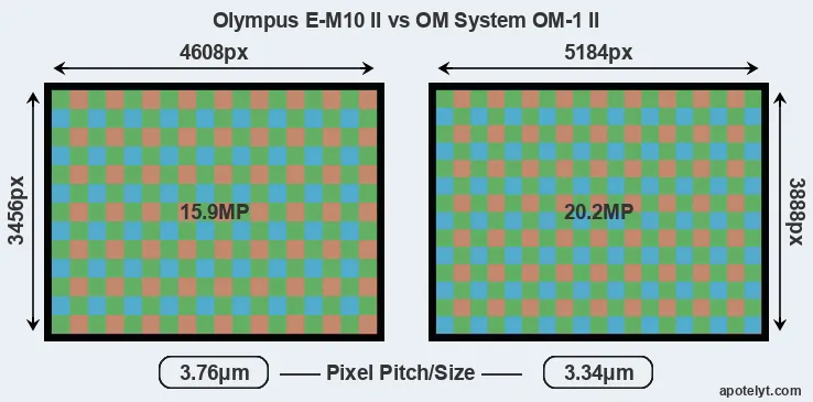 E-M10 II versus OM-1 II MP
