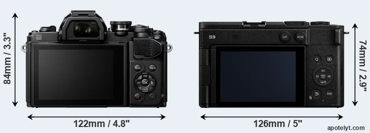 Comparison E-M10 III or S9 rear