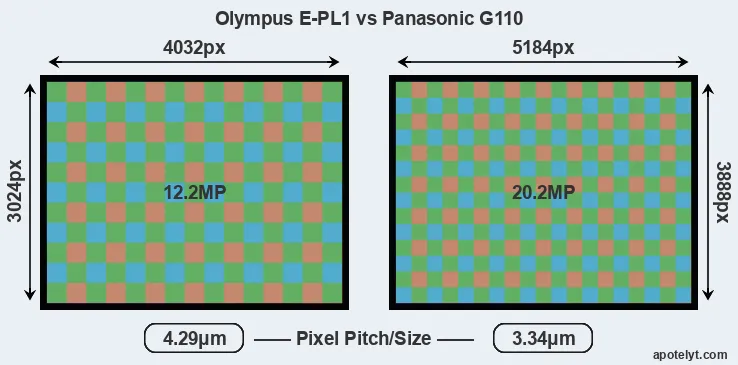 E-PL1 versus G110 MP