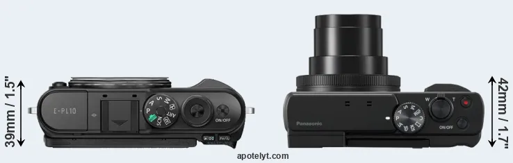 Compare E-PL10 versus ZS80 top