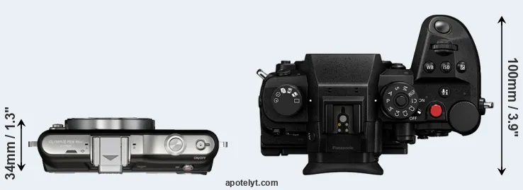 Compare E-PM1 versus GH7 top