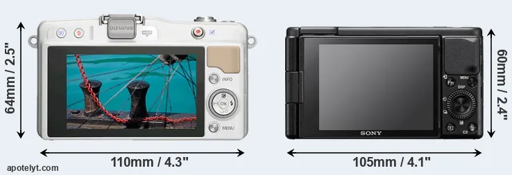 Comparison E-PM2 or ZV-1 rear