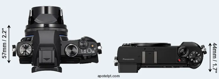 Compare Stylus 1s versus GX80 top