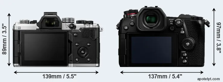 Comparison OM-3 or G9 rear