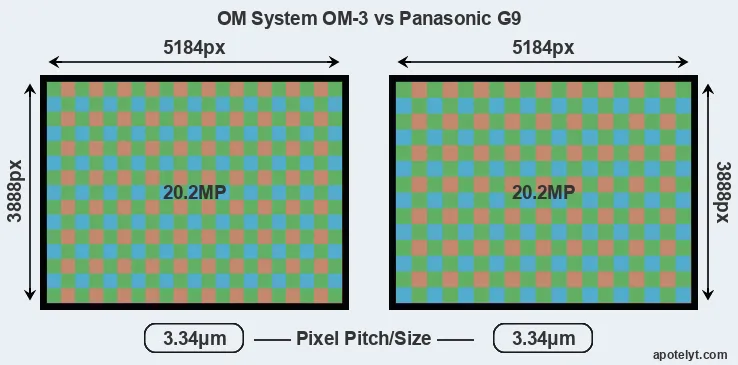 OM-3 versus G9 MP