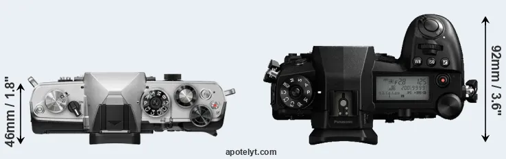 Compare OM-3 versus G9 top