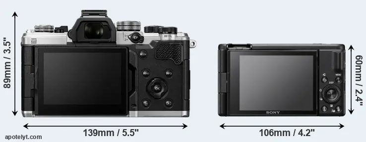 Comparison OM-3 or ZV-1F rear