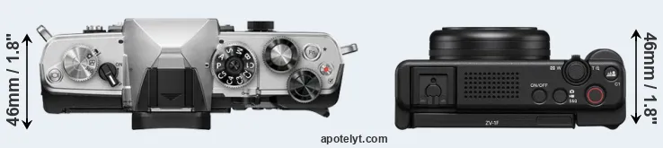 Compare OM-3 versus ZV-1F top