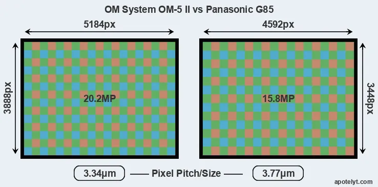 OM-5 II versus G85 MP