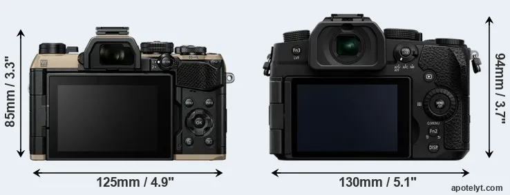 Comparison OM-5 II or G97 rear