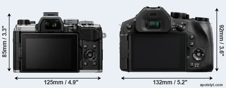 Comparison OM-5 or FZ300 rear