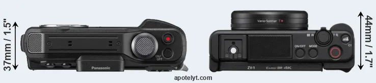 Compare FT7 versus ZV-1 top