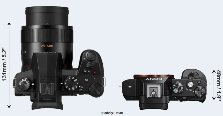 Compare FZ1000 II versus A7S top