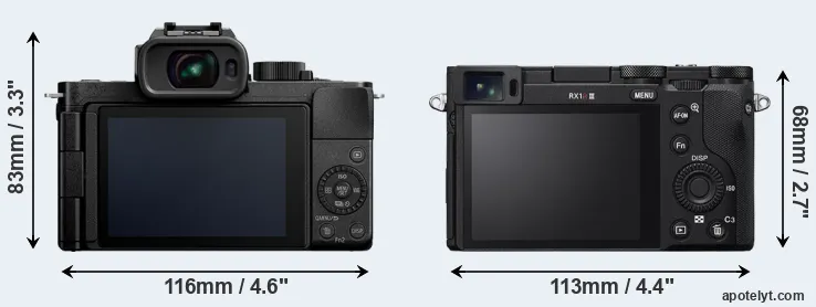 Comparison G110 or RX1R III rear