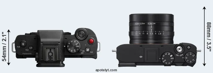 Compare G110 versus RX1R III top