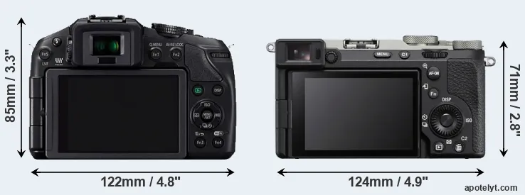 Comparison G6 or A7C R rear