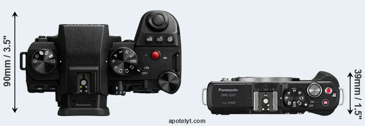 Compare G9 II versus GX1 top