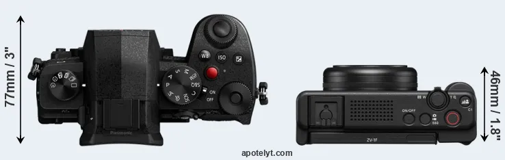 Compare G97 versus ZV-1F top