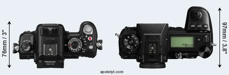 Compare GH2 versus S1 top