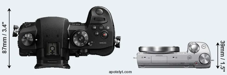 Compare GH5 versus NEX-5T top