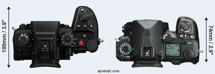 Compare GH7 versus K-3 III top