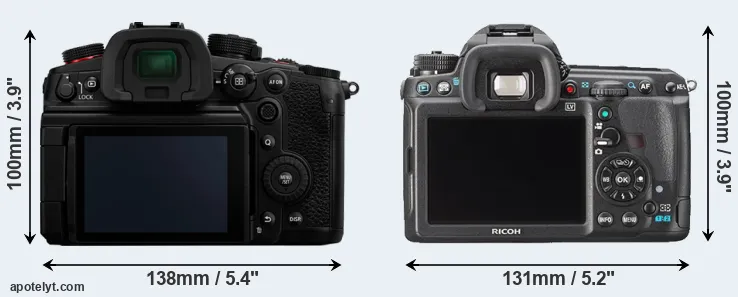 Comparison GH7 or K-3 rear