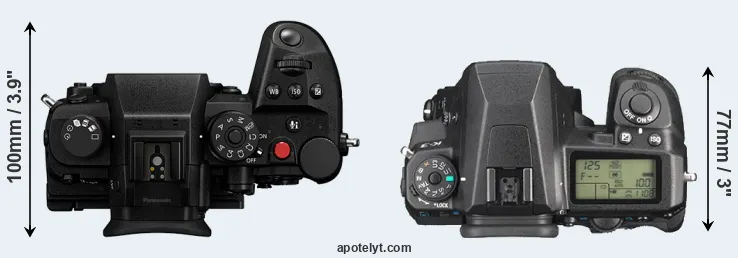 Compare GH7 versus K-3 top