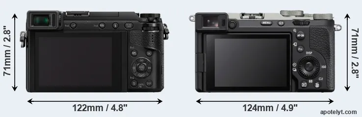 Comparison GX80 or A7C R rear