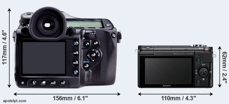 Comparison 645D or NEX-3N rear