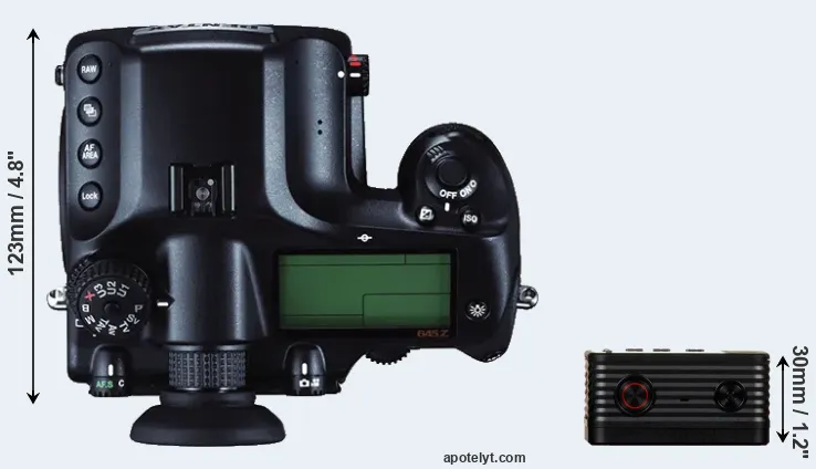 Compare 645Z versus RX0 top