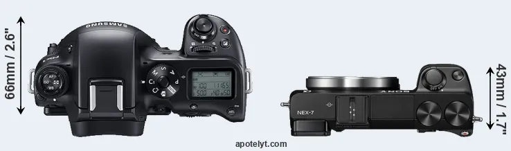 Compare NX1 versus NEX-7 top