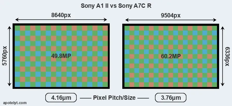 A1 II versus A7C R MP
