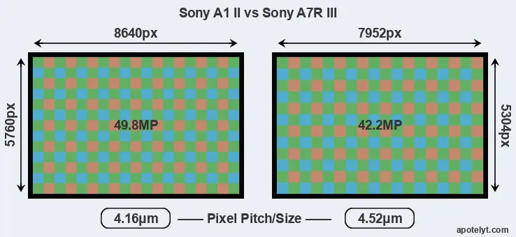 A1 II versus A7R III MP