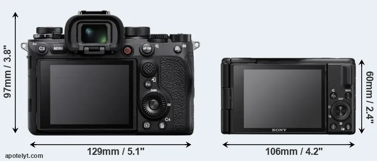 Comparison A1 or ZV-1 II rear