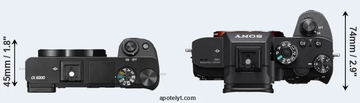 Compare A6000 versus A7R IIIA top