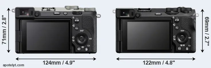 Comparison A7C II or A6700 rear