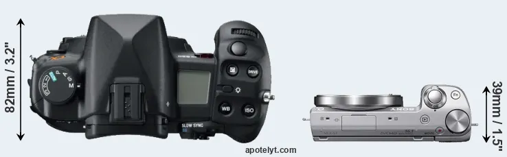 Compare A850 versus NEX-5T top